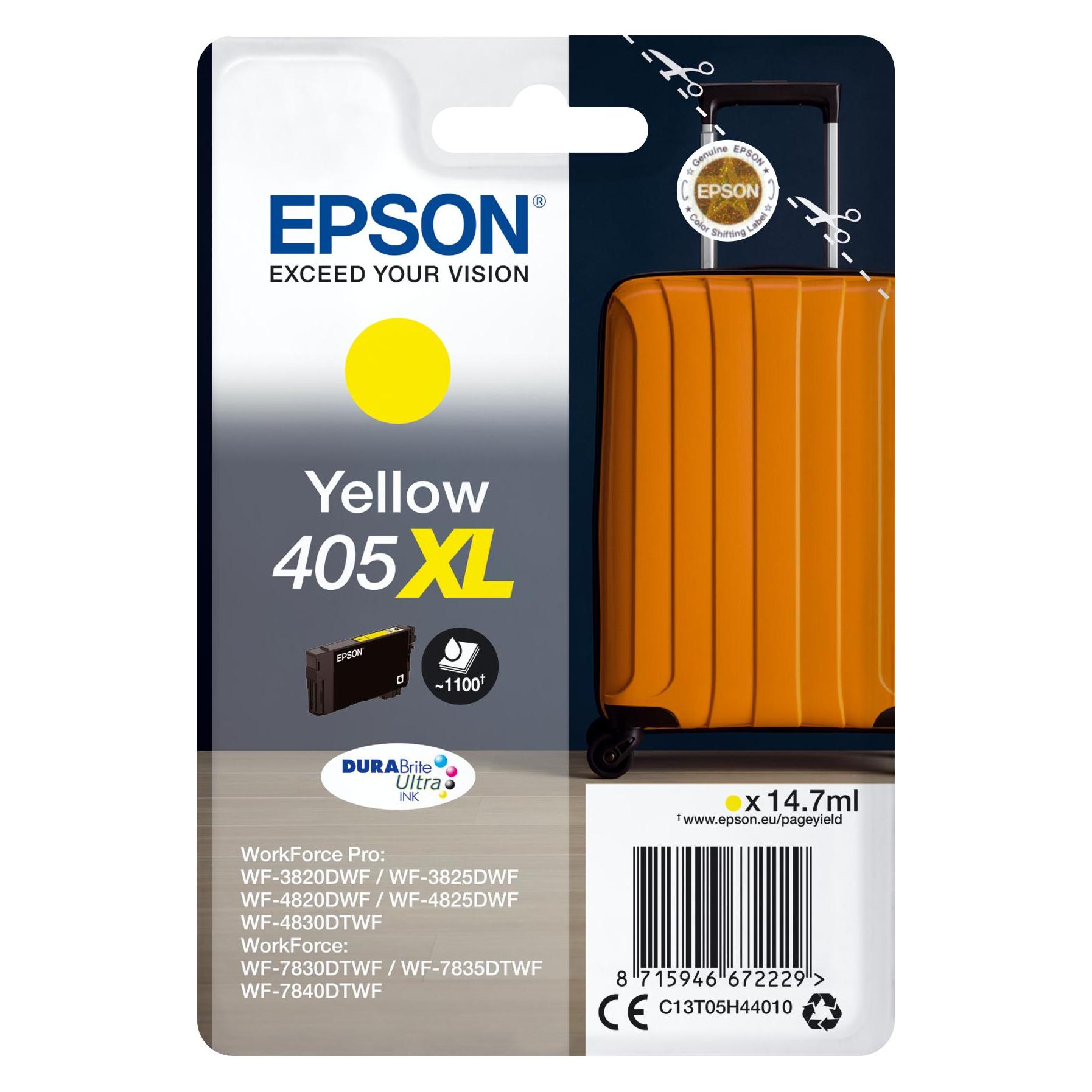 Epson Singlepack 405XL DURABrite Ultra Ink (Y) (C13T05H44020)