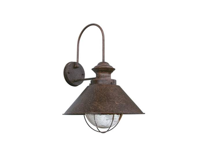Aussenwandleuchte Nautica, Rostfarben, Metall, 35x52x34.5 cm, Lampen & Leuchten, Außenbeleuchtung, Außenleuchten