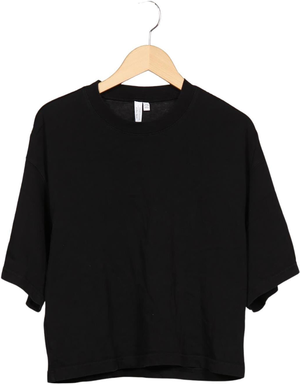 & Other Stories Damen T-Shirt, Schwarz, Gr. M, Baumwolle - Second Hand
