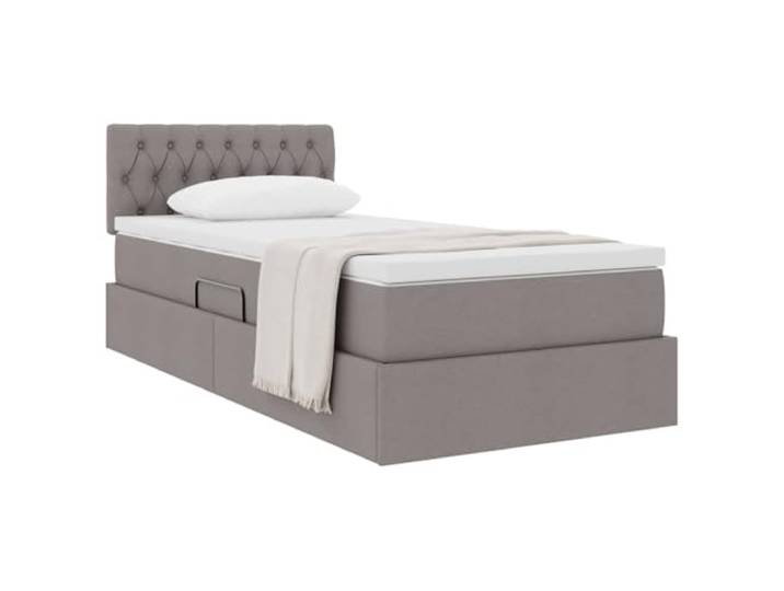 KTHLBRH Boxspringbett mit Matratze 100 x 200 cm Hydraulisches Heben, robuster Rahmen, modernes Design, rechteckige Form