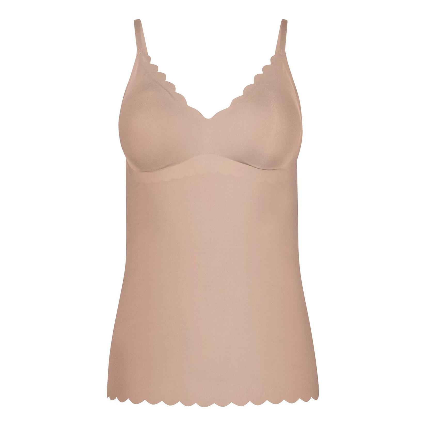 Da. Spaghettishirt herausn. Pads Sensation Damen Unterhemd