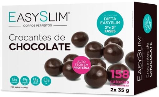 Easyslim Crocantes Chocolate Preto 2x35g