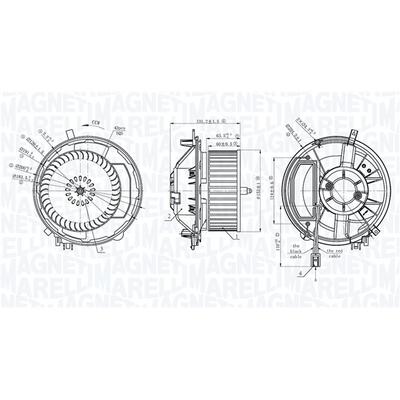 MAGNETI MARELLI Innenraumgebläse 069412777010 für VAG