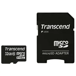 TRANSCEND microSDHC 32GB Kit, Class 10