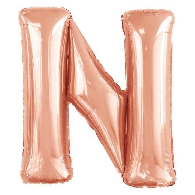 Riethmüller Grosser Buchstabe N Roségold Folienballon N34 verp (5x) (9911476)