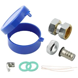 Zapfhahnzähler-Verschraubungsset mit Deckel - 3/4 Zoll 14mm Tülle