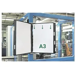 Tarifold Wandelement A3 mit 10 Sichttafeln schwarz