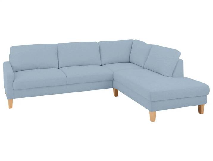 Ecksofa Cagliari Basic Candy / Farbe: Aqua / Material: Stoff Basic