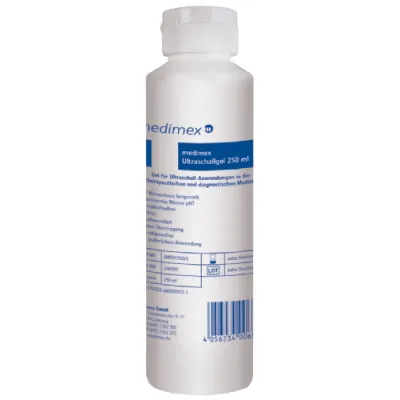 medimex GmbH Ultraschallgel Hausmarke, 250 ml Kittelflasche 8M50170025