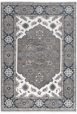 Alora Decor Greek Transitional Medallion Wool Area Rug