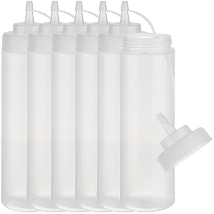 APS Set 6 bottiglie a spremitura 0,76L Trasparente