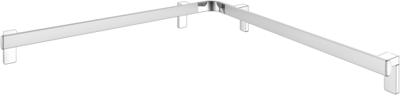Keuco Axess Dusch-/Wannenhandlauf 35011178800 Aluminium silber-eloxiert/verchromt, 850 x 850 mm