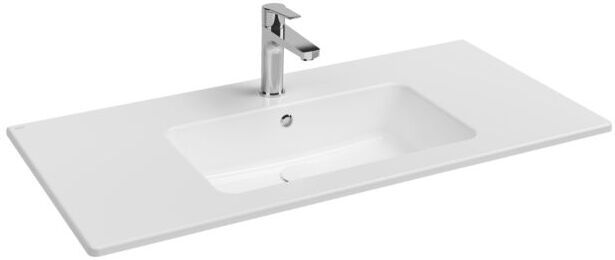 Isvea SistemaT Flat Waschtisch 10SL50101 Hahnloch, Überlauf, 101cm, weiß