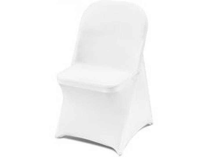 VEVOR Stuhlhussen aus Elastischem Spandex, Universell Passender Stuhlbezug, Abnehmbare & Waschbare Schonbezüge, für Hochzeiten, Feiertage, Bankette, Partys, Feiern, Essen (12 Stück, Weiß)
