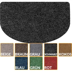 Fußabtreter Schmutzfangmatte Fußmatte Sauberlaufmatte Fußabstreifer Eingang POET Mehrfarbig - Schwarz, 45 x 75 cm