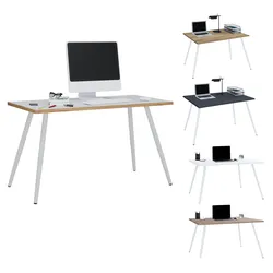 VCM Schreibtisch Computertisch Bürotisch Skandanivischer Retro Look Salia 138x50 cm
