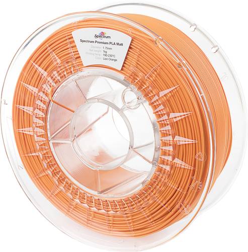 Spectrum Filaments 80239 PLA MATT Filament PLA Matt Matt 1.75mm 1000g lion orange, Orange (matt) 1St.