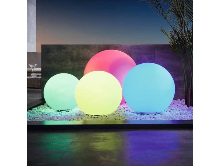 EGLO connect Monterolo-Z Außendekolampe Ø50cm Monterolo-Z, dimmbar, weiß / opal, Kunststoff, Modern