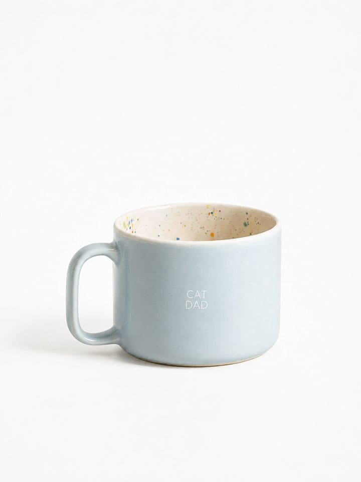 Egg Back Home Jumbotasse ''Breeze Party - Cat Dad'' in Hellblau - 450 ml - onesize