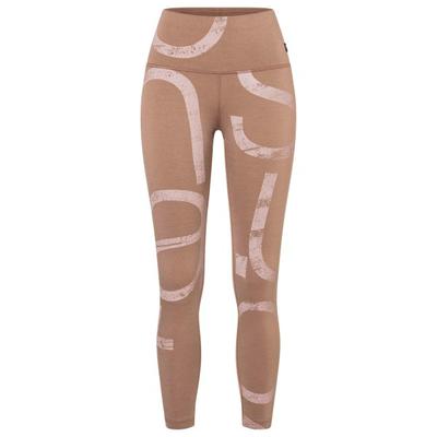 super.natural - Women's Capital Logo Tights - Leggings Gr L braun