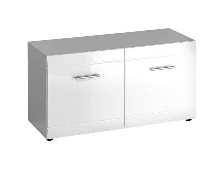 Carryhome Garderobenbank Adana, Weiß, Kunststoff, 95.9x50.2x38.8 cm, Garderobe, Garderobenbänke, Garderobenbänke