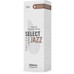 D’Addario Woodwinds Organic Select Jazz Unfiled - Tenor Saxophone 2M - 5er Pack - Blätter