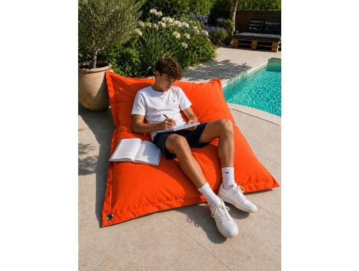 Big coussin Luxe uni orange