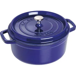 Staub Cocotte oval Dunkelblau 24cm