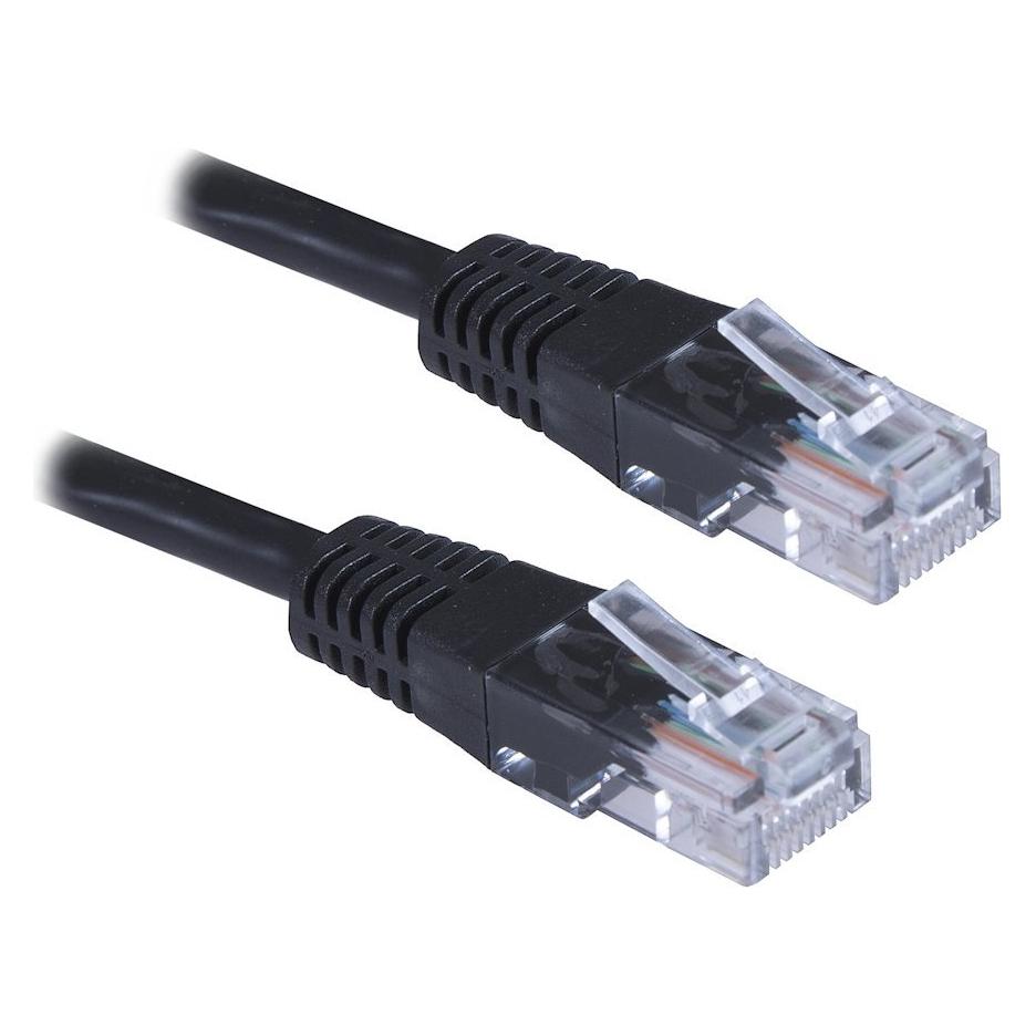 XtendLan UTP CAT5E 1m černá / Patch kabel / RJ45-RJ45 (UTP, CAT5e, 1 m) (PK_5UTP010black)