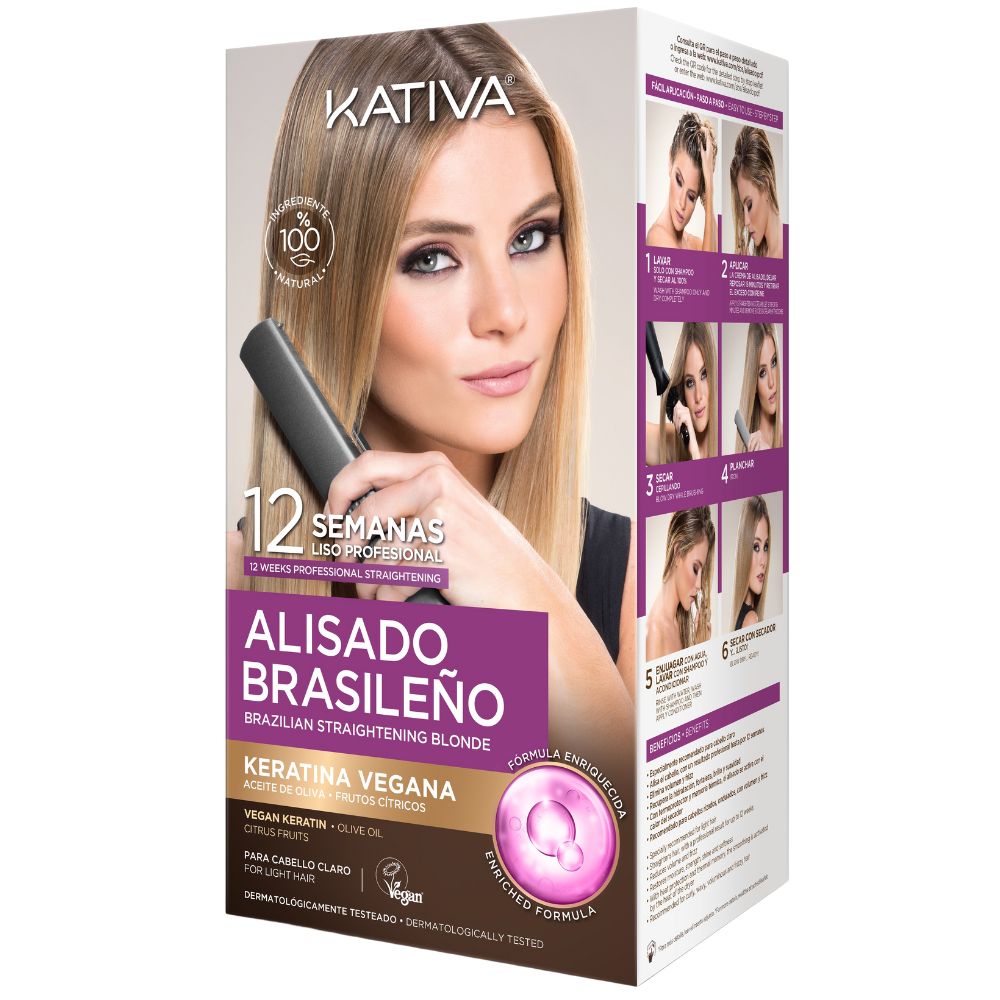 Kativa Brazilian Straightening Blonde with Vegan Keratin 1&nbsp;un.