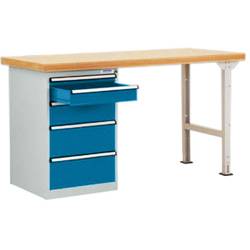 Manuflex TP5086.5007 Werkbanksystem Brillantblau (RAL 5007)