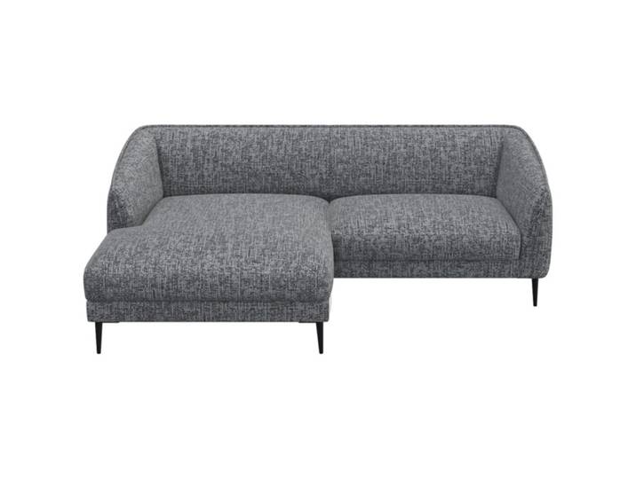 Ecksofa Fady Stoff granit B 238 T 74 cm