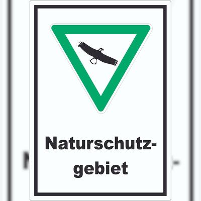 HB-Druck Naturschutzgebiet Aufkleber A7 (74x105mm)