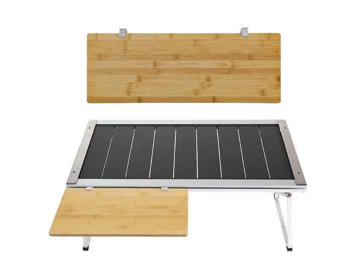 Extension de table IGT 60 cm, planche latérale en bambou, extension de table IGT pour le camping, planche de grande taille, accessoires de table IGT pour l'extérieur