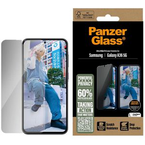 PanzerGlass Displayschutzfolie Privacy, für Samsung Galaxy A36 5G, aus Hartglas