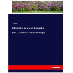 Allgemeine Deutsche Biographie, Belletristik von Various
