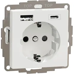 ELSO Steckdose mit BRS und USB TypA+C 3ATPb Joy rws ELG365354