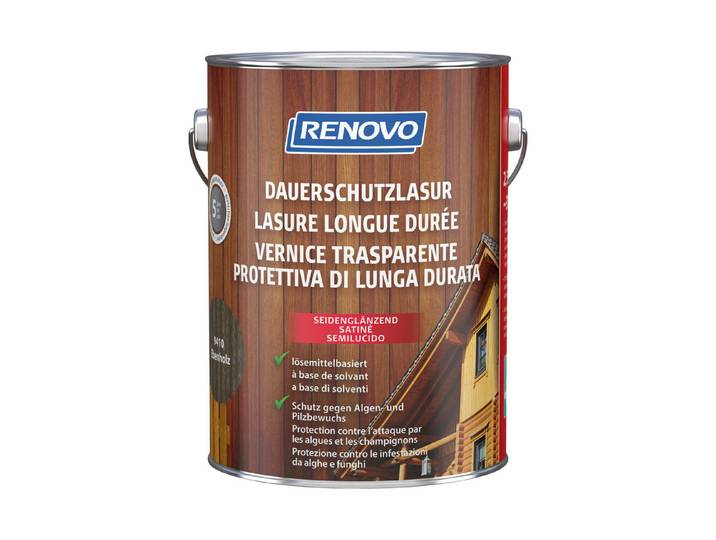 Renovo Dauerschutzlasur Ebenholz 2.5 l Seidenglanz