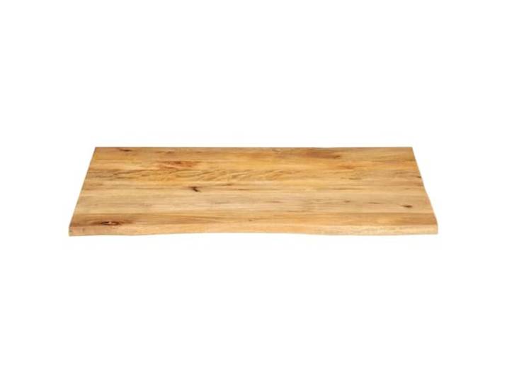 KTHLBRH Tischplatte mit lebenden Kanten, 90 x 80 x 2,5 cm, Massivholz Strapazierfähiges tropisches Holz, glatte Oberfläche, leicht zu reinigen, rustikaler Rand, für den Innenbereich