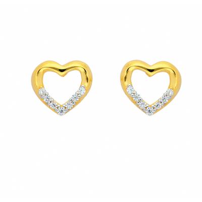 Paar Ohrhänger ADELIA´S "Damen Goldschmuck", gold, Ohrringe, Damen, Damen, Gold, mit Zirkonia Goldschmuck für Damen