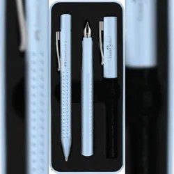 Faber-Castell Füller M/Kugelschreiber Set Grip 2010 sky blue