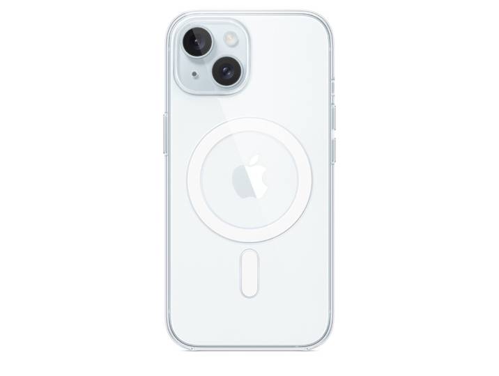 Apple Coque transparente avec MagSafe pour iPhone 15, Housse, Apple, iPhone 15, 15,5 cm (6.1'), Transparent MXRK3ZM/A