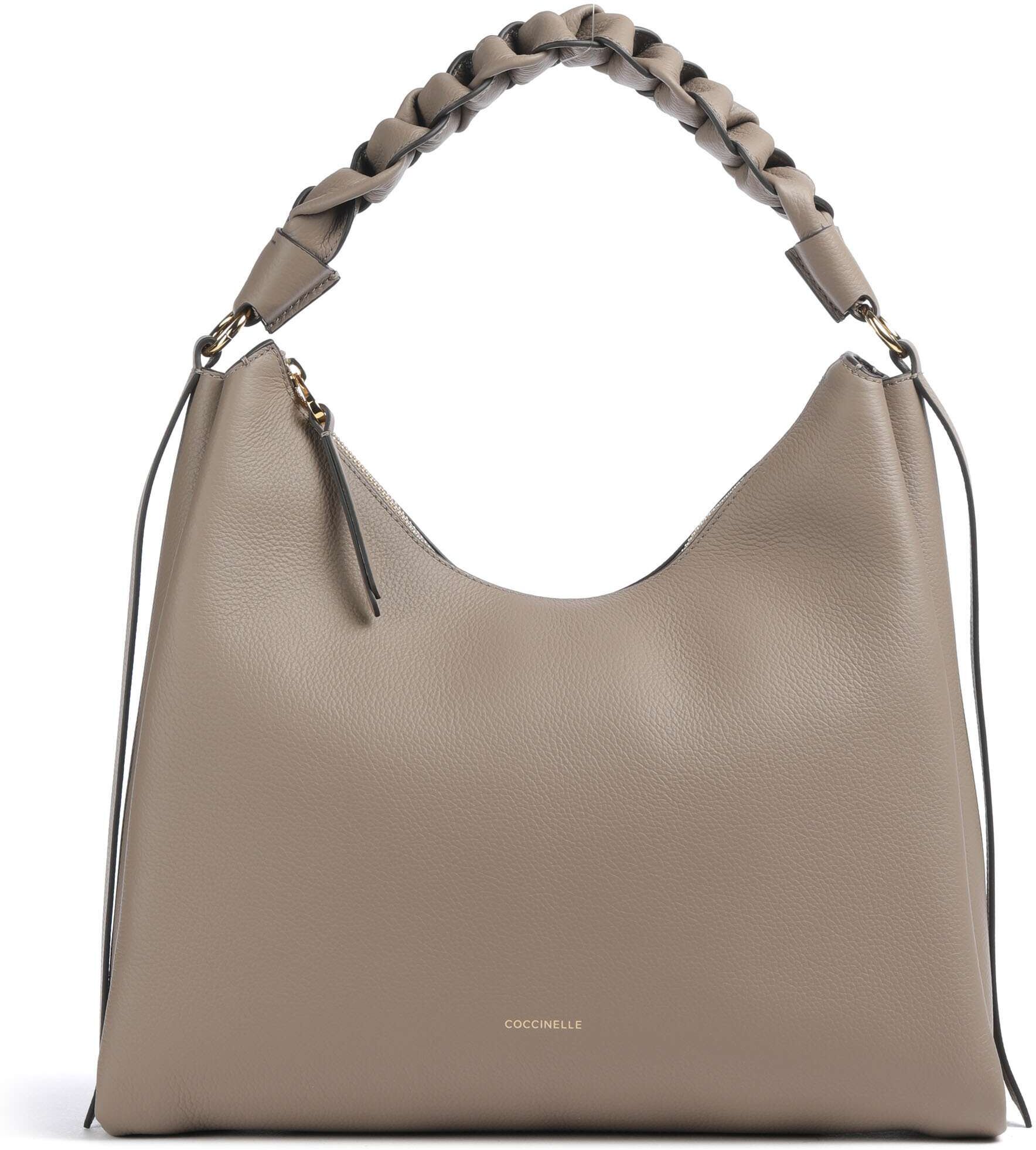 Coccinelle Boheme Grana Double Beuteltasche aus Leder, braun