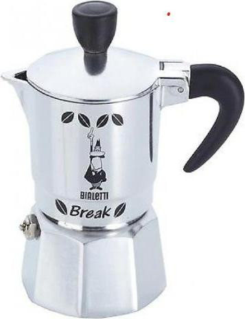 Bialetti Break espressopot 3 kopjes, zilverkleurig