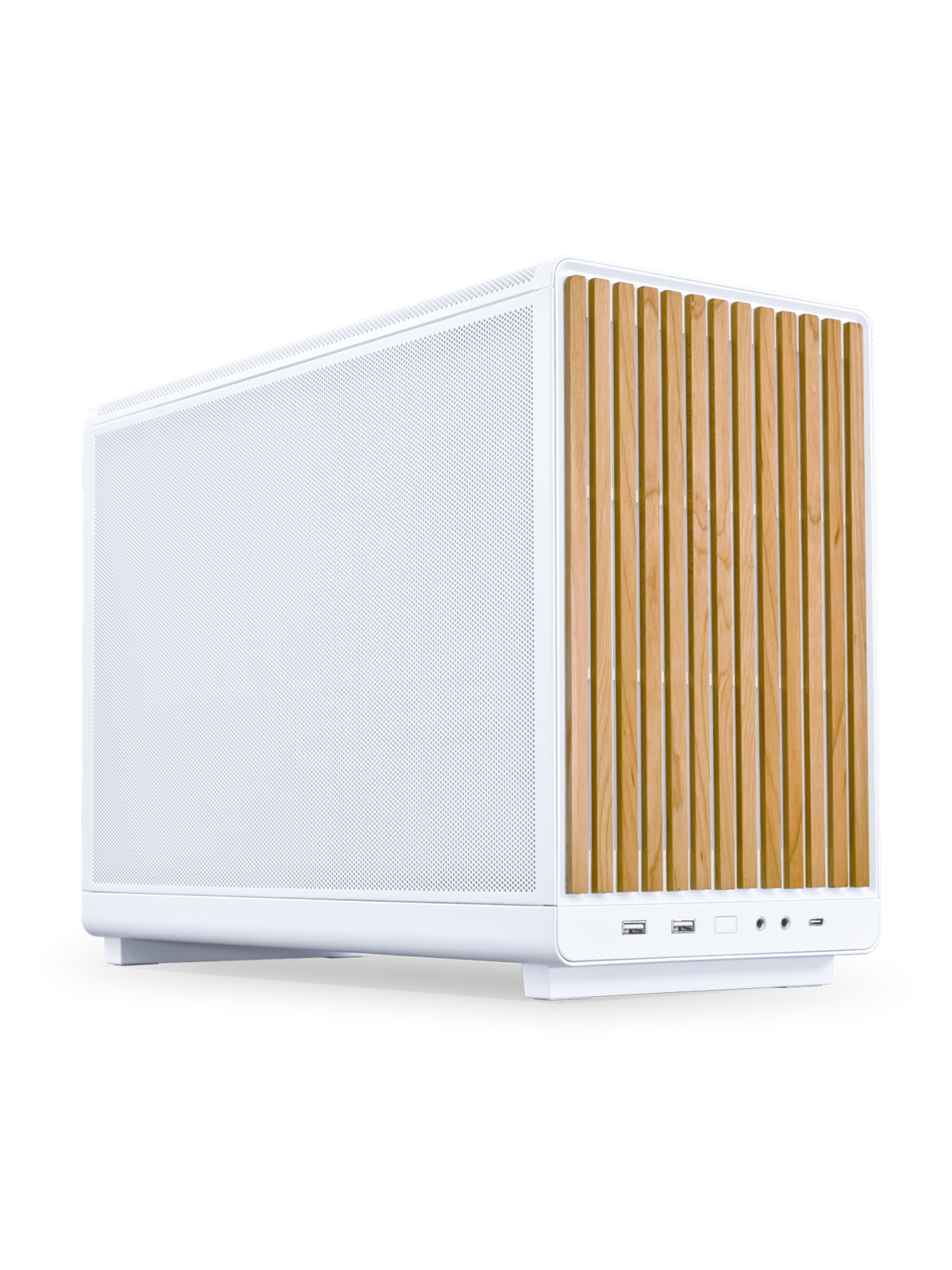 Lian Li Dan Case A3- mATX Wood edition - Gehäuse - Minitower - Weiß