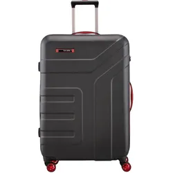 travelite VECTOR 4-Rollen Trolley L Schwarz/Rot