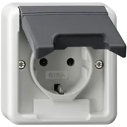 Gira SCHUKO-Steckdose AP gr 445035