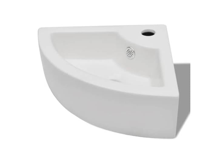 vidaXL Lavabo avec trou de trop-plein 45x32x12\,5 cm Blanc
