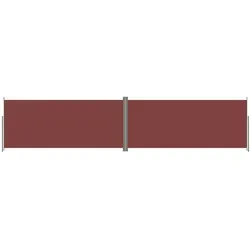 Helloshop26 - Ausziehbare Seitenmarkise/Sichtschutz für Terrasse Garten Balkon 220 x 1000 cm braun 02_0007422