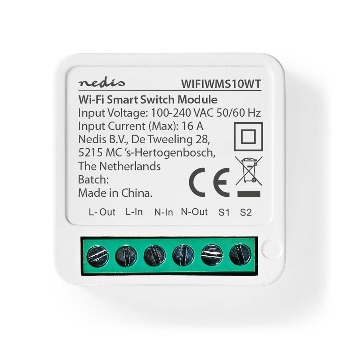 Nedis WIFIWMS10WT WLAN Weegschaal Wit